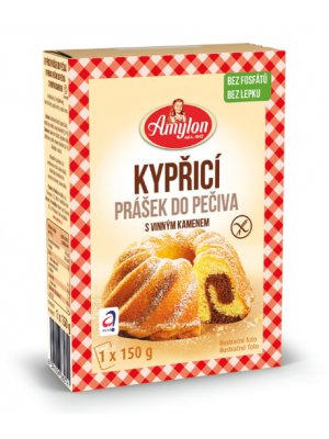 Amylon Kypřicí prášek do pečiva XL s vinným kamenem 150g bez lepku