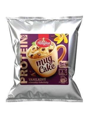 Amylon Proteinový mug cake vanilkový s kousky čokolády 60g bez lepku