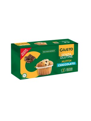 Giusto Muffin 111g (3x37g) s čokoládou bez lepku