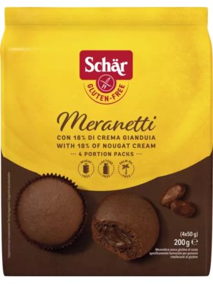 Schär Meranetti 200g (4ks) sladké čokoládové muffiny pečivo bez lepku