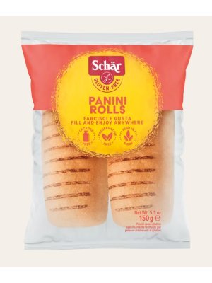 Schär Panini rolls 150g (2 ks) bílé housky bez lepku K DOPEČENÍ 200°C/8-10min.